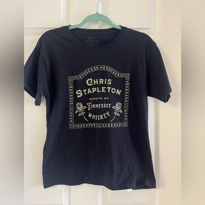Chris Stapleton Tennessee Whiskey Black Graphic Tee. Cotton. Size small. EUC!